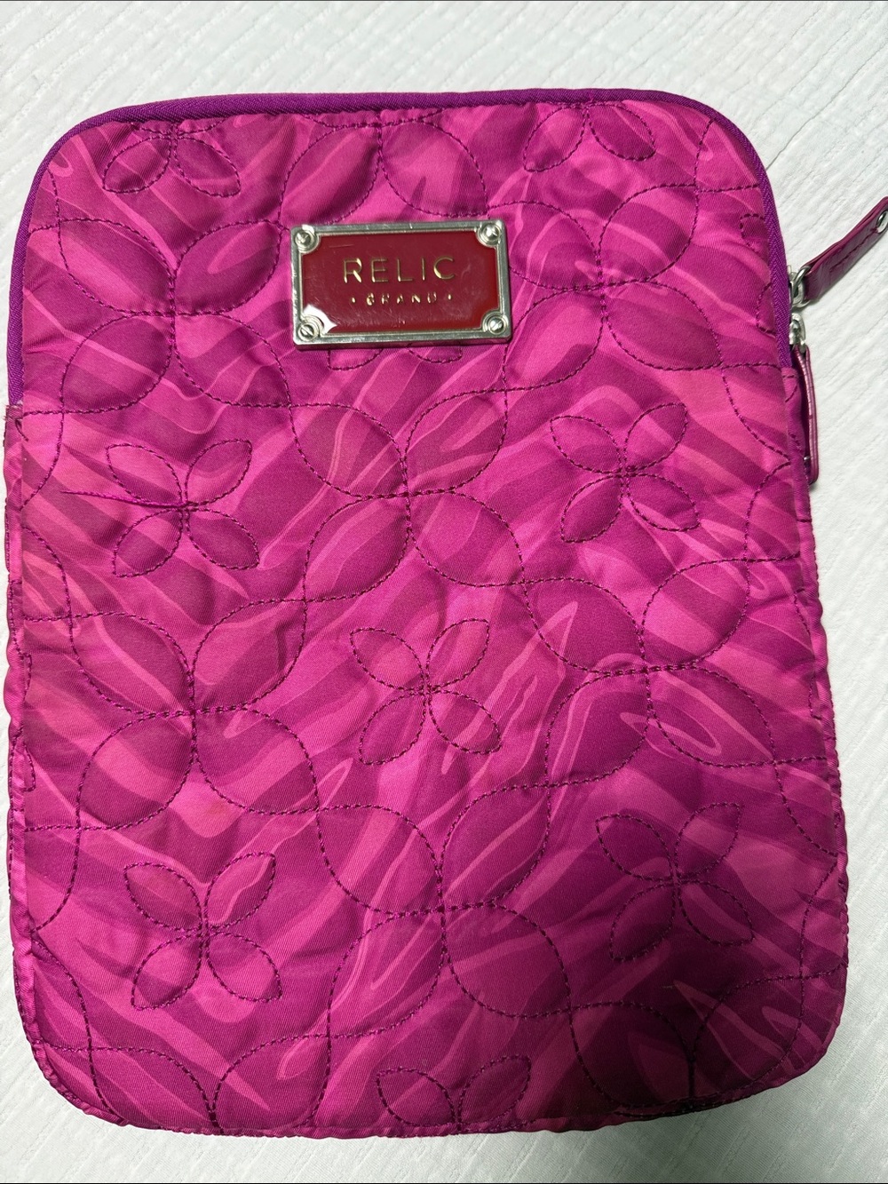 Relic Pink Quilted IPad case